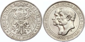 Germany - Empire Prussia 3 Mark 1911 A
KM# 531; Silver; Breslau University