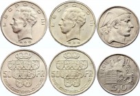 Belgium Lot of 3 x 50 Francs 1939 - 1954
AU-UNC