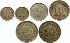 Estonia Lot of 6 Coins 1922 -1936
All different dates. Mostly XF. Sold as is.