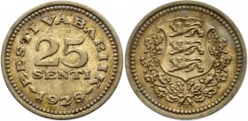 Estonia 25 Senti 1928
KM# 9; Nickel brass. Remains of mint luster. AUNC