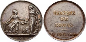 France Rouen Bank Token 1817
15 AOÛT 1817. Silver, Rare. Nice patina.