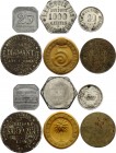 France Various Regions Lot of 6 Jetons / Tokens
Different Dates & Denominations