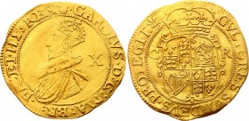 Great Britain 1/2 Laurel / 10 Shillings 1603 - 1625 (ND) Rare!
KM#-; Gold 4.35g 25mm; James I