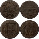 Great Britain Lot of 2 Halfpenny Tokens 1792 & 1796
Various Motives