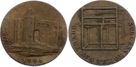 Great Britain Essex Colchester Halfpenny Token 1794
Colchester Castle. Success to the bay trade. Rev.: A loom. SUCCESS TO THE BAY TRADE. Edge: PAYABL...