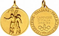 Italy Basketball Chempiomship Gold Medal 1958 -59
Gold (750); AUNC