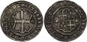 Livonian Order 1/2 Mark 1556 Contemporary forgery
Dav. 53; Heinrich von Galen, 1551-1557. Silver, XF-AU. Rare coin.