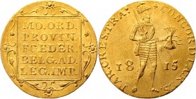 Netherlands 1 Ducat 1815
Gold 3,5 g, Utrecht; Edge - rope; Full mint lustre; Attractive collectible sample
