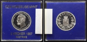 Norway 2 Kroner 1887 Restrike Rare!
KM# 359; Silver Proof; With Original Box