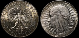 Poland 5 Zlotych 1934
Y# 21; Silver 11.09g; Mintage 250.000; aUNC/UNC