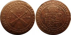 Sweden 1 Ore 1638
KM# 161; Copper, AUNC. Rare in this condition.