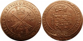 Sweden 1 Ore 1639
KM# 161; Copper, AUNC. Rare in this condition.