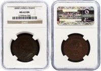 South Africa 1 Penny 1898 NGC MS 62 BN
KM# 2; Bronze, UNC. Red reverse. Rare in this grade.