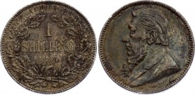 South Africa 1 Shilling 1894 ZAR
KM# 5; Silver, XF. Nice toning. Remains of mint luster.