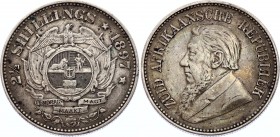 South Africa 2 1/2 Shillings 1897 ZAR
KM# 7; Silver, VF+