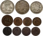 South Africa Lot of Coins 1924 -1952
Silver and copper coins, VF-AU mostly.