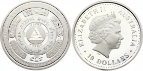 Australia 10 Dollars 2003
KM# 696; Silver (.999) 311g 75.5mm; Proof; Evolution of the Alphabet; Krauze - 425$; With Original Box & Certificate
