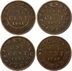 Canada Lot of 4 Coins 1 Cent 1881 - 1906
Scarcer Pieces Included