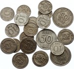 Sweden Lot of Coins of XX Century
CuNi & Silver, about 20 pcs.