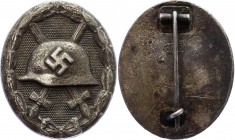 Germany - Third Reich Silver Wound Badge 2nd Class
Silver (2nd class) for being wounded three or four times. Silber Verwundetenabzeichen.