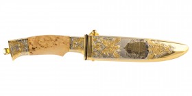 Custom Handmade Knife "Mausoleum at Halicarnassus" 2016 Noblie Collectibles
Overall length: 300 mm; Blade length: 162 mm; Blade thickness: 4 mm; Blad...