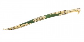 Handmade Sword Yatagan "The Conqueror" 2016 Collectible Sword to Order
Overall length: 850 mm; Blade length: 570 mm; Blade thickness: 6 mm; Blade wid...