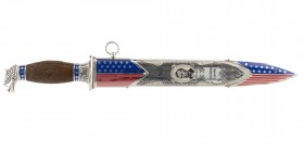 Collectible Dagger Abraham Lincoln 2016 Single Сopy
Overall length: 443 mm; Blade length: 295 mm; Blade thickness: 5 mm; Blade width: 37 mm; Coating ...