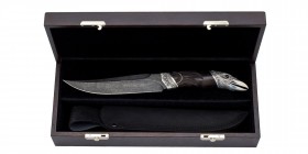 Collectible Knife "Crown" 2018 Art Handmade
Artistically crafted collectible knife from the series “Silver age”; Overall length: 285 mm; Blade length...