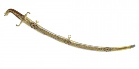 Unique Persian Saber "Shamshir” 2019 Custom Handmade Sword
Overall length: 1040 mm; Blade length: 810 mm; Blade thickness: 5 mm; Blade width: 36 mm; ...