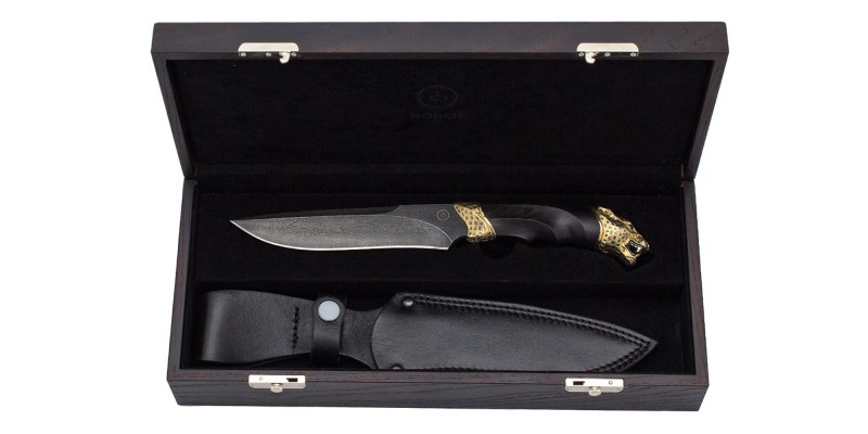 Damascus Custom Knife "The Jaguar" 2019 Limited Edition
Overall length: 270 mm;...