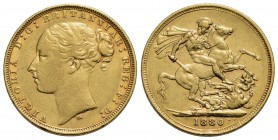 AUSTRALIA - Vittoria (1837-1901) - Sterlina - 1880 M - San Giorgio - AU Kr. 7
BB+/qSPL