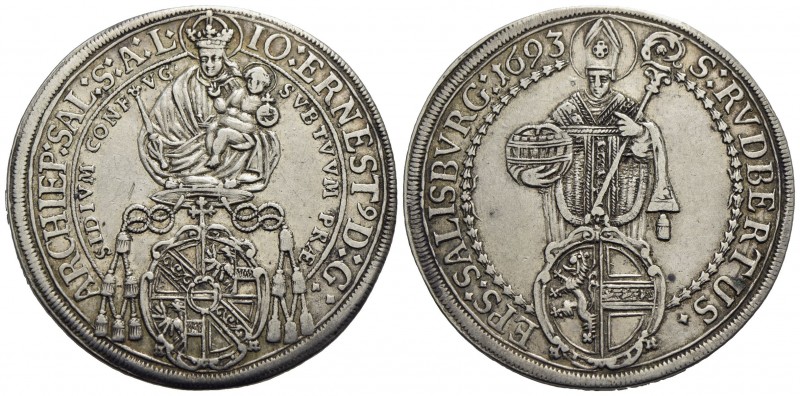 AUSTRIA-SALISBURGO - Johann Ernst di Thun Hohenstein (1687-1709) - Tallero - 169...
