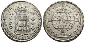BRASILE - Joao Principe Reggente (1799-1818) - 960 Reis - 1815 - AG Kr. 307.3 Ribattuta
BB-SPL