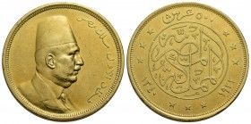 EGITTO - Fuad I (1917-1936) - 500 Piastre - 1922 - AU RR Kr. 342 1.800 pezzi coniati - Oro giallo Segnetti
SPL