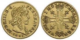 FRANCIA - Luigi XIII (1610-1643) - Mezzo luigi d'oro - 1641 A - AU R Kr. 125
BB-SPL