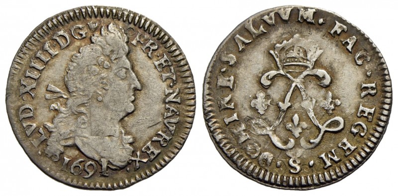 FRANCIA - Luigi XIV (1643-1715) - 4 Sols - 1691 S - AG Kr. 281.17
BB-SPL