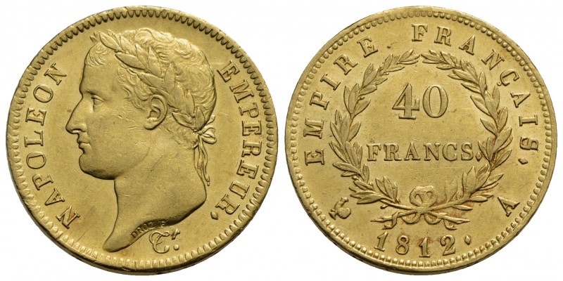 FRANCIA - Napoleone I, Imperatore (1804-1814) - 40 Franchi - 1812 A - AU Kr. 696...