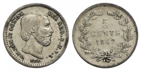 OLANDA - Guglielmo III (1849-1890) - 5 Centesimi - 1862 - AG Kr. 91
SPL+