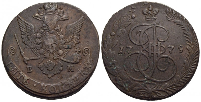 RUSSIA - Caterina II (1762-1796) - 5 Copechi - 1779 EM - CU Kr. 59.3
BB-SPL