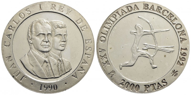 SPAGNA - Juan Carlos (1975-2014) - 2.000 Pesetas - 1990 - Olimpiadi 1992 - AG Kr...