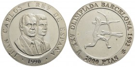 SPAGNA - Juan Carlos (1975-2014) - 2.000 Pesetas - 1990 - Olimpiadi 1992 - AG Kr. 859 Proof
FDC