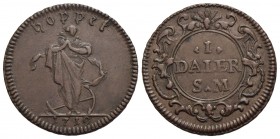 SVEZIA - Carlo XII (1697-1718) - Daler - 1719 - HOPPET - CU NC Kr. 369 Monetazione di emergenza - Cuore capovolto tra S M
BB-SPL