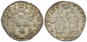 ROMA - Urbano VIII (1623-1644) - Testone - A. VI - Stemma sormontato da chiavi e tiara - R/ San Pietro e San Paolo - (AG g. 9,64) R CNI 262; Munt. 66 ...