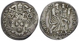 ROMA - Urbano VIII (1623-1644) - Giulio - 1632 - Stemma a targa in cornice - R/ San Pietro e San Paolo - (AG g. 3) R CNI 632; Munt. 83
BB

Con cart...