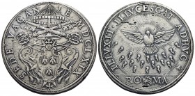 ROMA - Sede Vacante (1669-1670) - Piastra - 1669 - Stemma trilobato - R/ Colomba radiante su pioggia di fiammelle - (AG g. 31,63) RR CNI 6; Munt. 4 Fo...