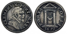 ROMA - Clemente X (1670-1676) - Grosso - 1675 - Busto a d. - R/ La Porta Santa - (AG g. 1,46) R CNI 26; Munt. 38
BB/BB+

Con cartellino del collezi...