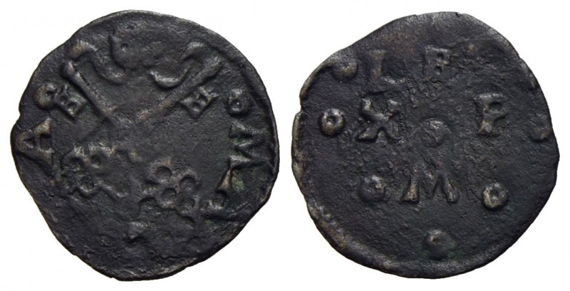 ANCONA - Leone X (1513-1521) - Picciolo - Scritta - R/ Chiavi decussate - (CU g....