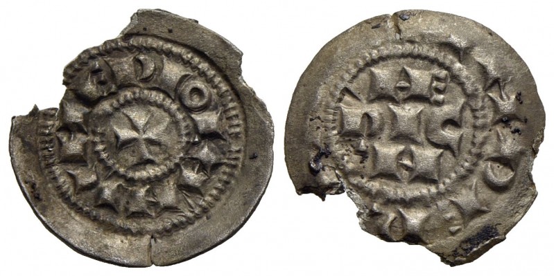 MILANO - Emissioni a nome di Enrico (1039-1220) - Denaro scodellato - Monogramma...