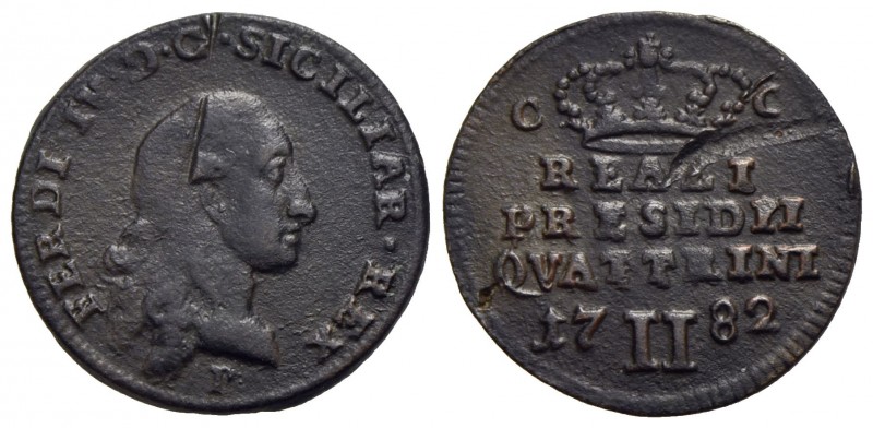 NAPOLI - Ferdinando IV di Borbone (Reali Presidi di Toscana) (1759-1799) - 2 Qua...