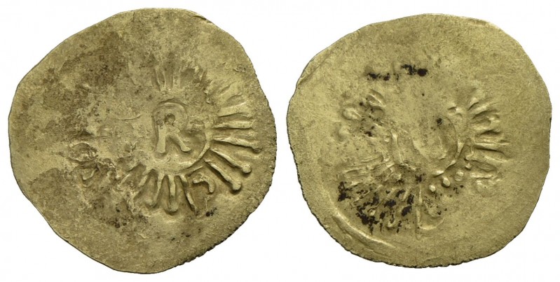 SALERNO - Ruggero Borsa (1085-1111) - Tarì d'oro - Al centro lettera R entro con...